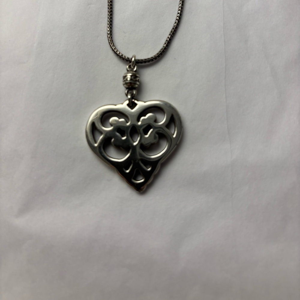 Brighton Geneva Silver Heart Necklace